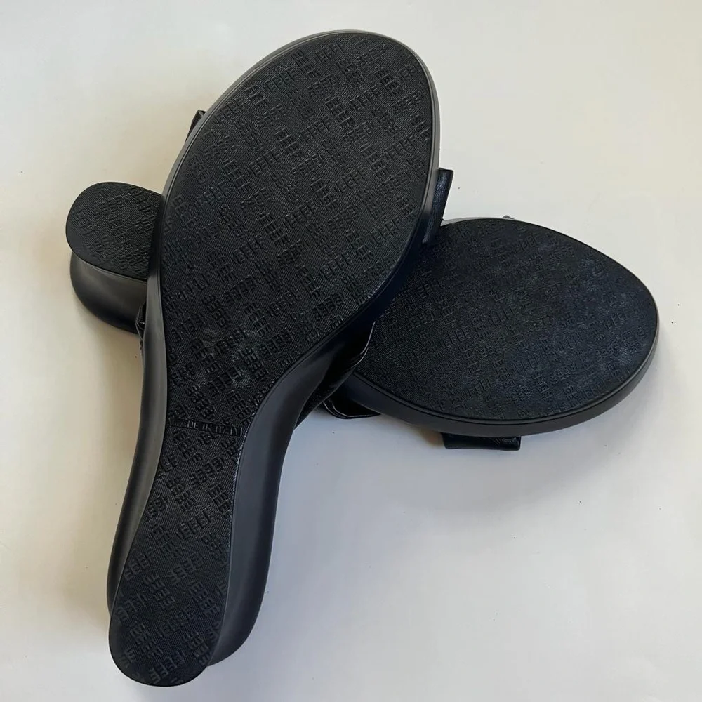 Italian ShoeMakers‎ Made in Italy 🇮🇹 Black Sandals Size 8 1/2